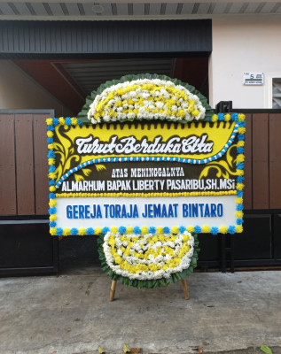 Papan Bunga Duka di Jogoroto